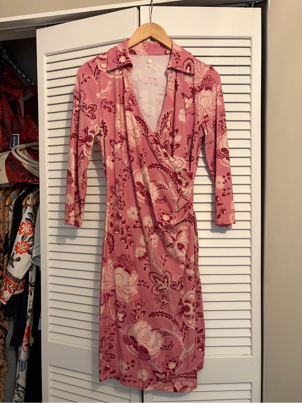 Spartina 449 Pink Cristina Wrap Dress - Picture 6 of 6
